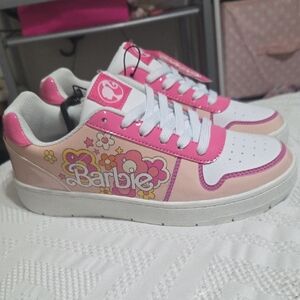Barbie Floral Pink and White Adult Women Sneakers